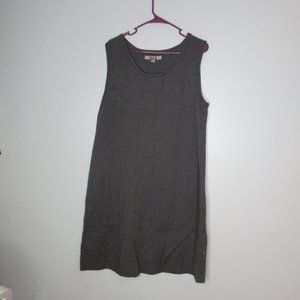 Flax wool blend shift dress sz M